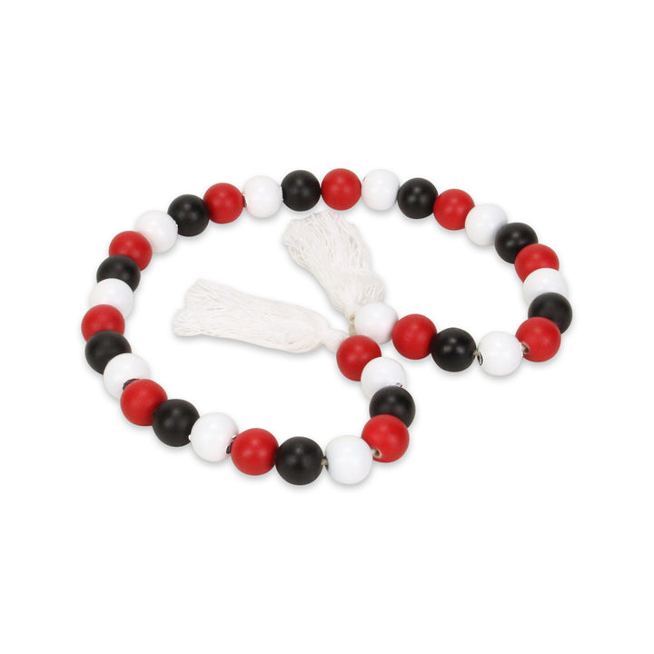 6044 - Kira Red White & Black Beaded Garland