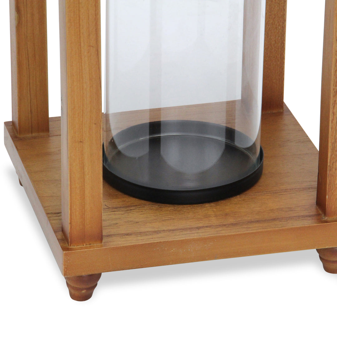 6073 - Vivora Wood & Metal Lantern