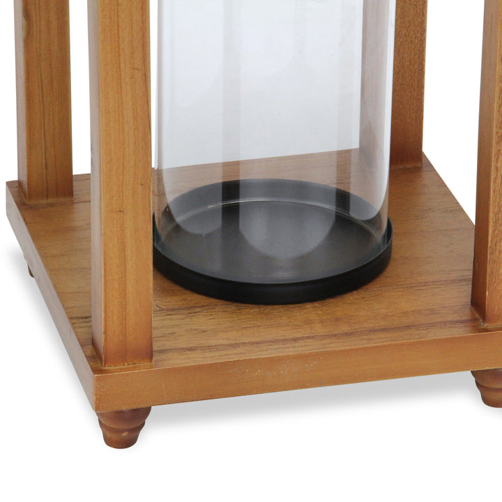 6073 - Vivora Wood & Metal Lantern