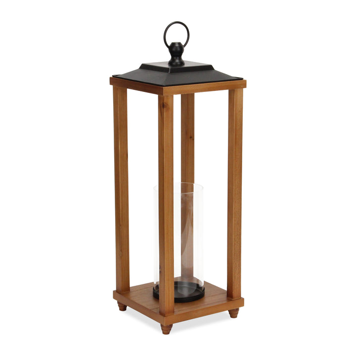 6073 - Vivora Wood & Metal Lantern