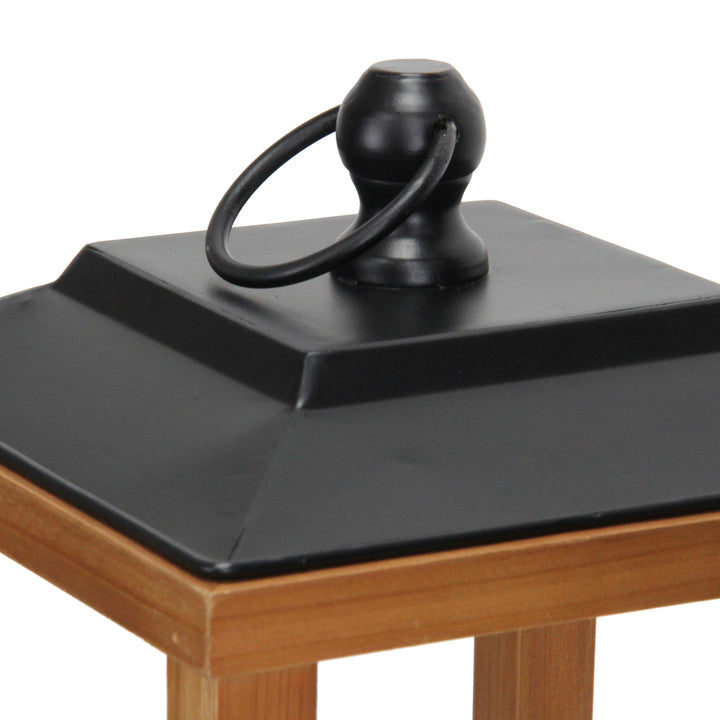 6073 - Vivora Wood & Metal Lantern