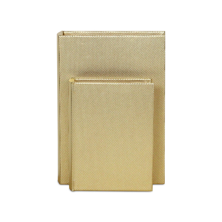 6079-2 - Liniva Woven Pattern Book Boxes