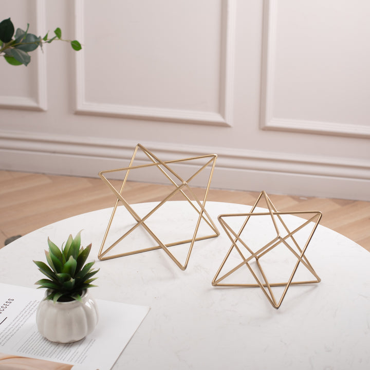 6082GD - Eclipta Gold Metal Octagram