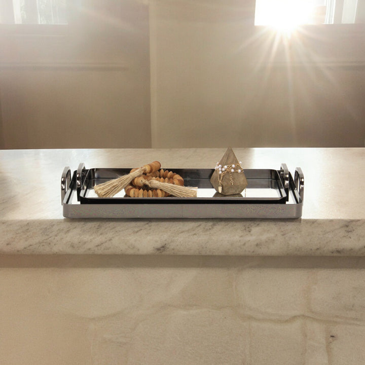 6096-2 - Nuvelle Metal Mirrored Trays