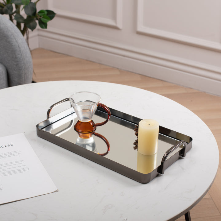 6096-2 - Nuvelle Metal Mirrored Trays