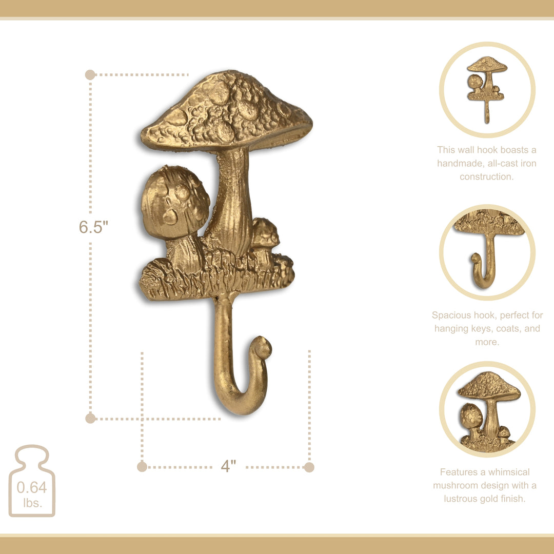 6112GD - Mythra Mushroom Cast Iron Hook