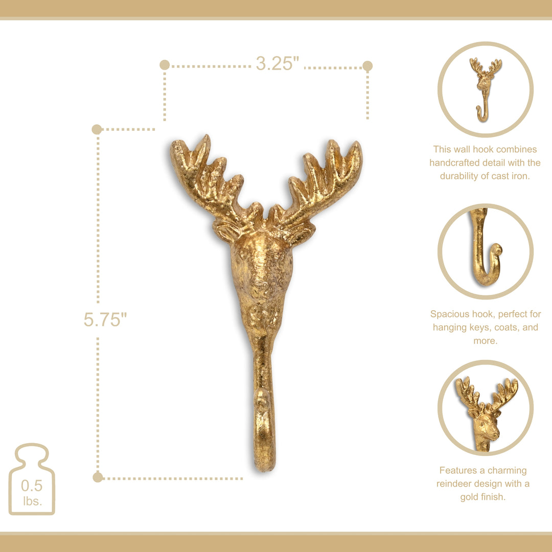 6118 - Mythra Reindeer Cast Iron Hook