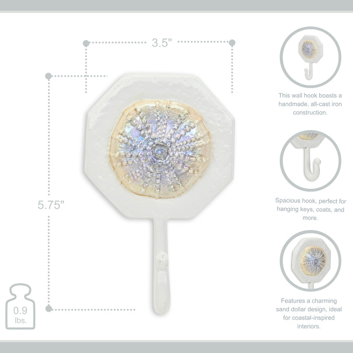 6124SD - Solva Sand Dollar Cast Iron Hook