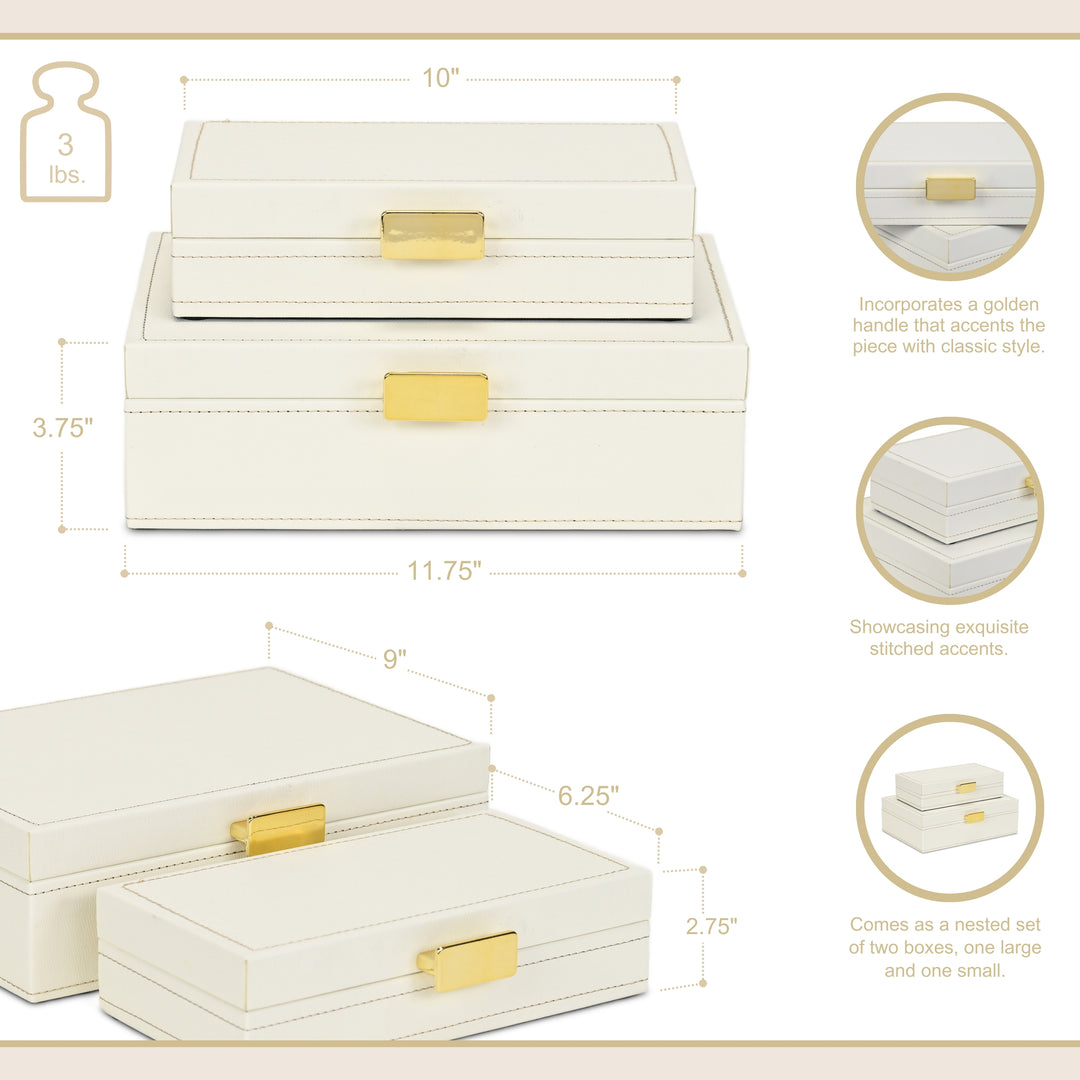 6142-2 - Lithos Rect Vintage Style Box Set