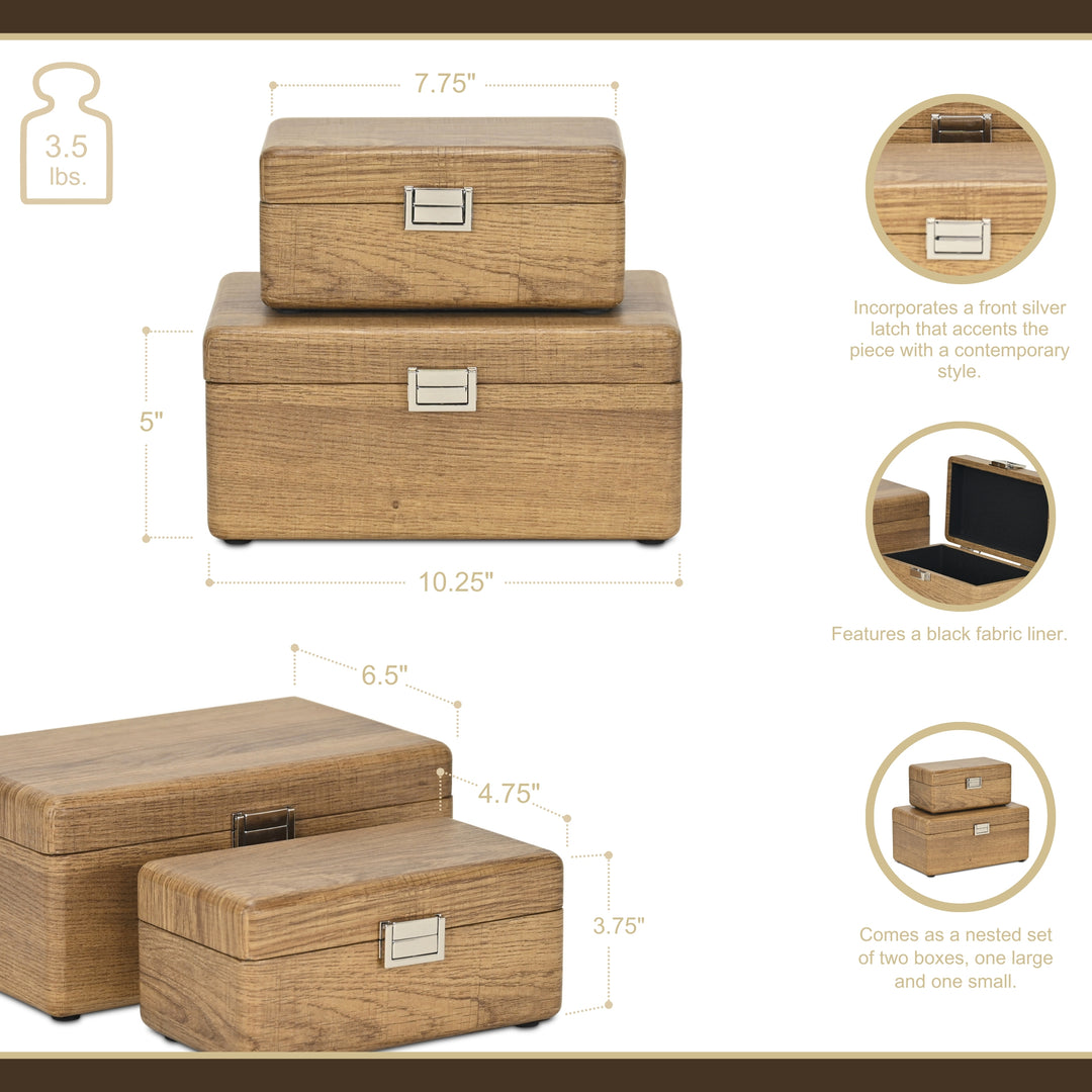 6148-2BR - Sable Set of 2 Boxes - Brown
