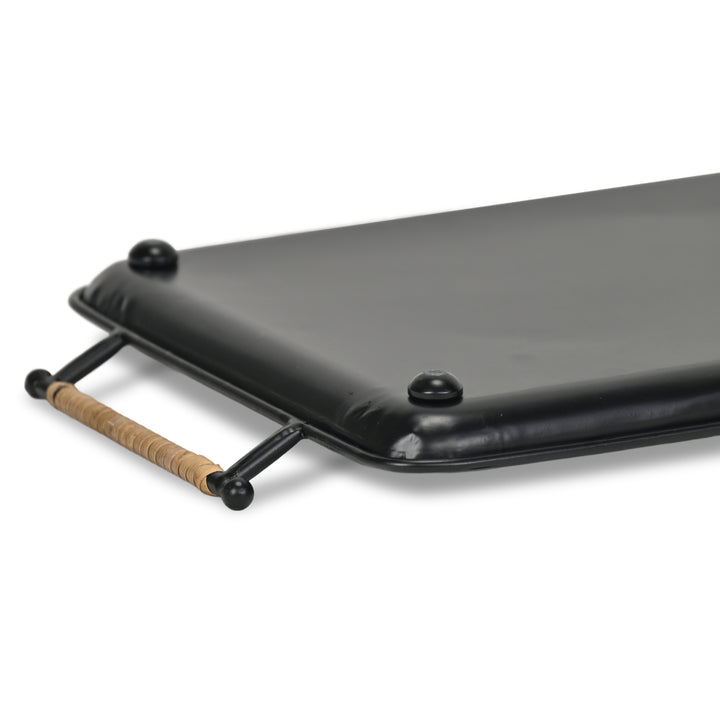 6150BK - Syla Black Metal Tray