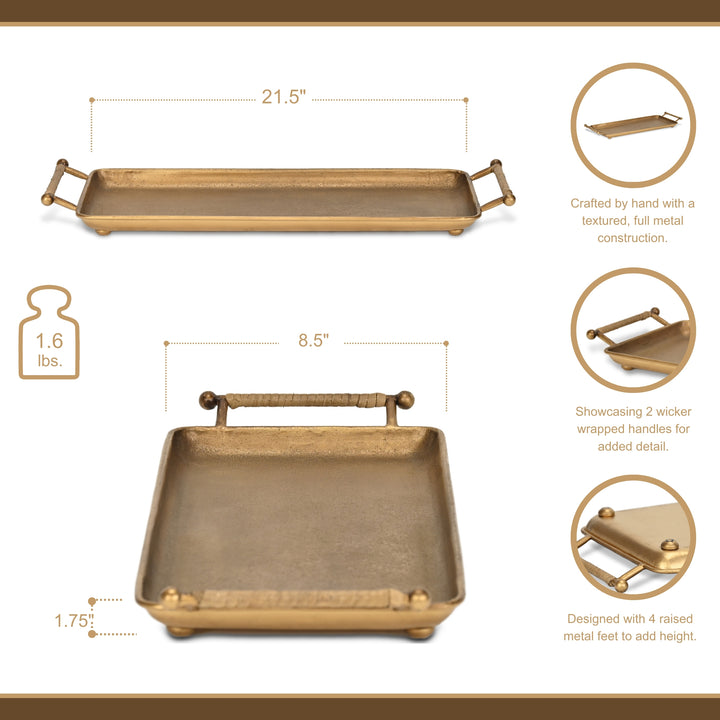 6151GD - Syla Gold Metal Tray