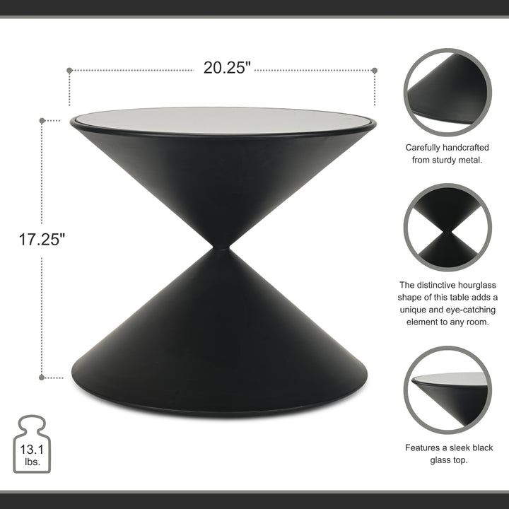 6154 - Liora Hourglass Metal Table