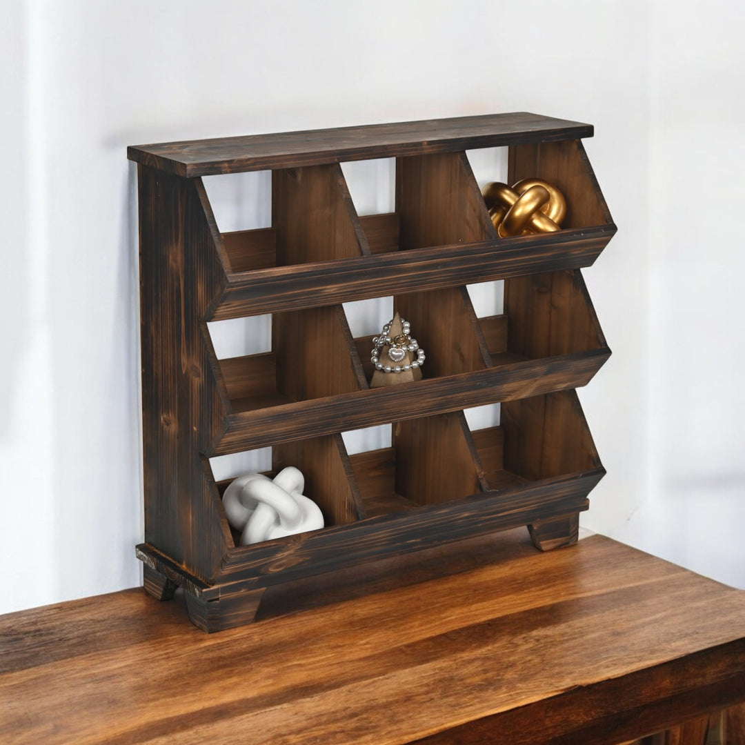 6161BR - Linden 9 Pocket Table Shelf