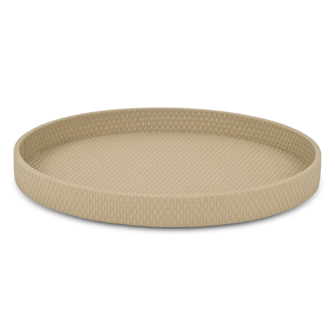 6174 - Tamsin Weave Pattern Round Tray