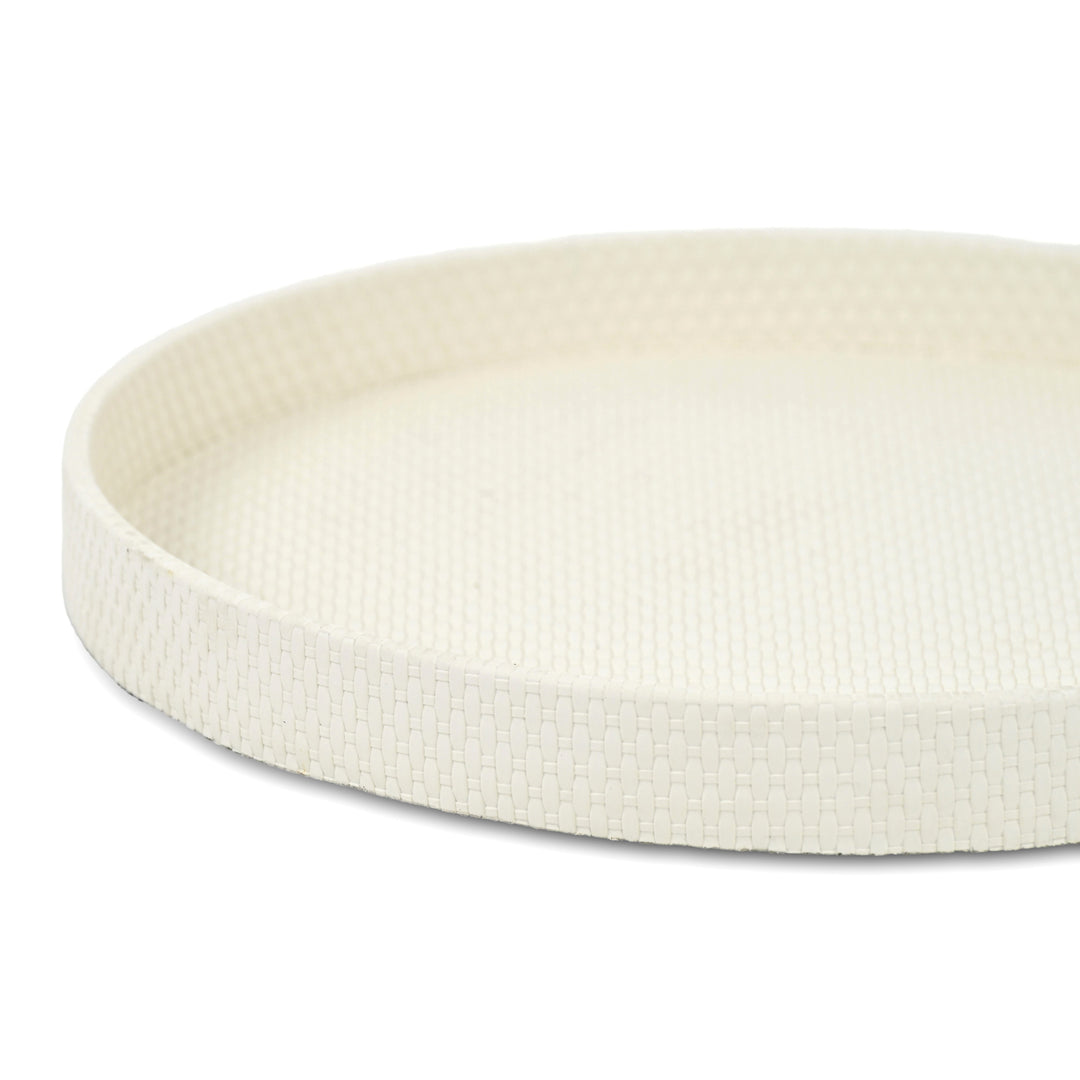 6174 - Tamsin Weave Pattern Round Tray