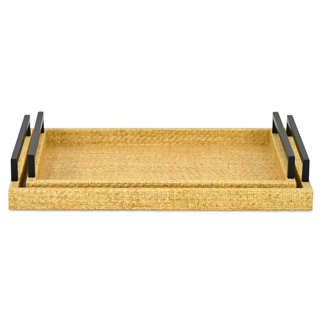 6181-2 - Ferelith Artafiber Wicker Style Tray Set