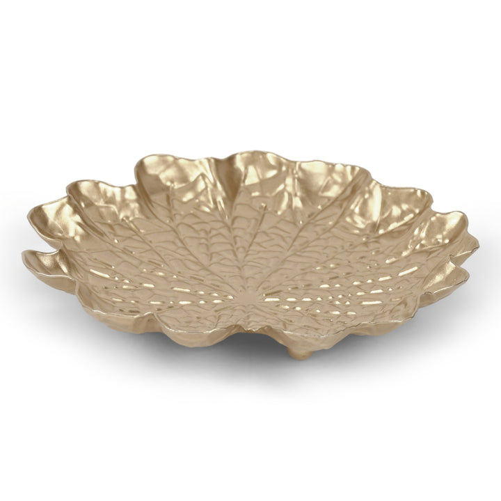 6195GD - Delphine Metal Lilypad Catchall Tray