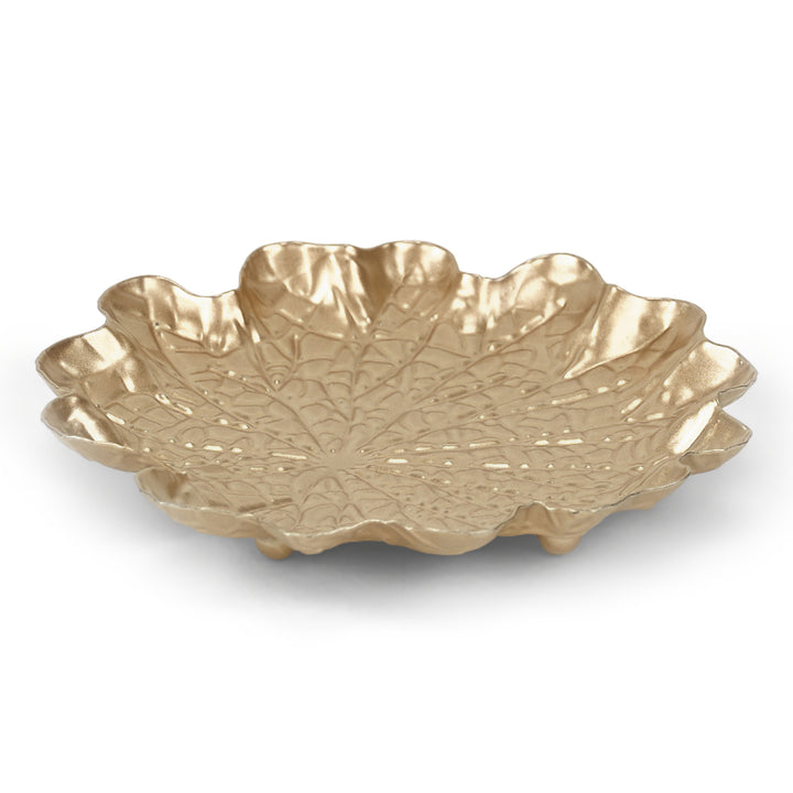 6195GD - Delphine Metal Lilypad Catchall Tray