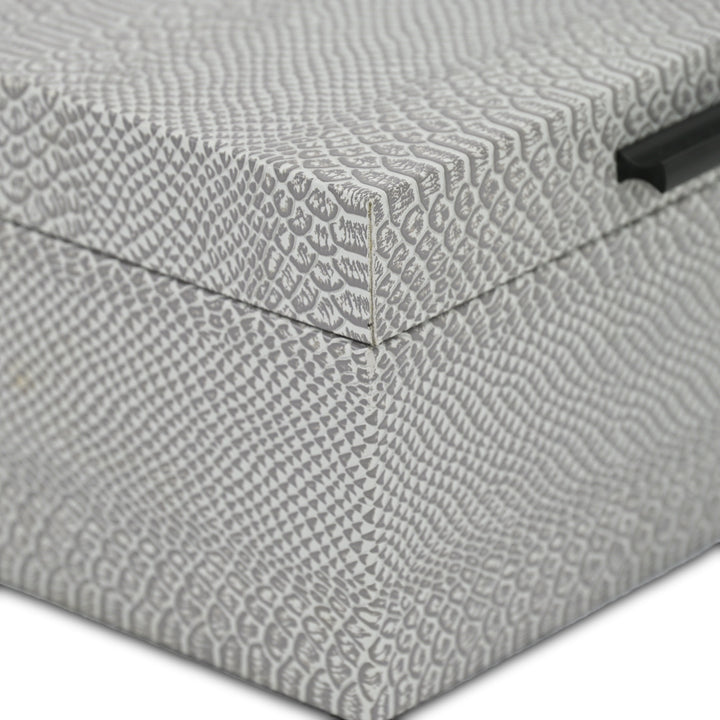 6203-2GR - Anouk Snakeskin Themed Vinyl Box Set - Gray