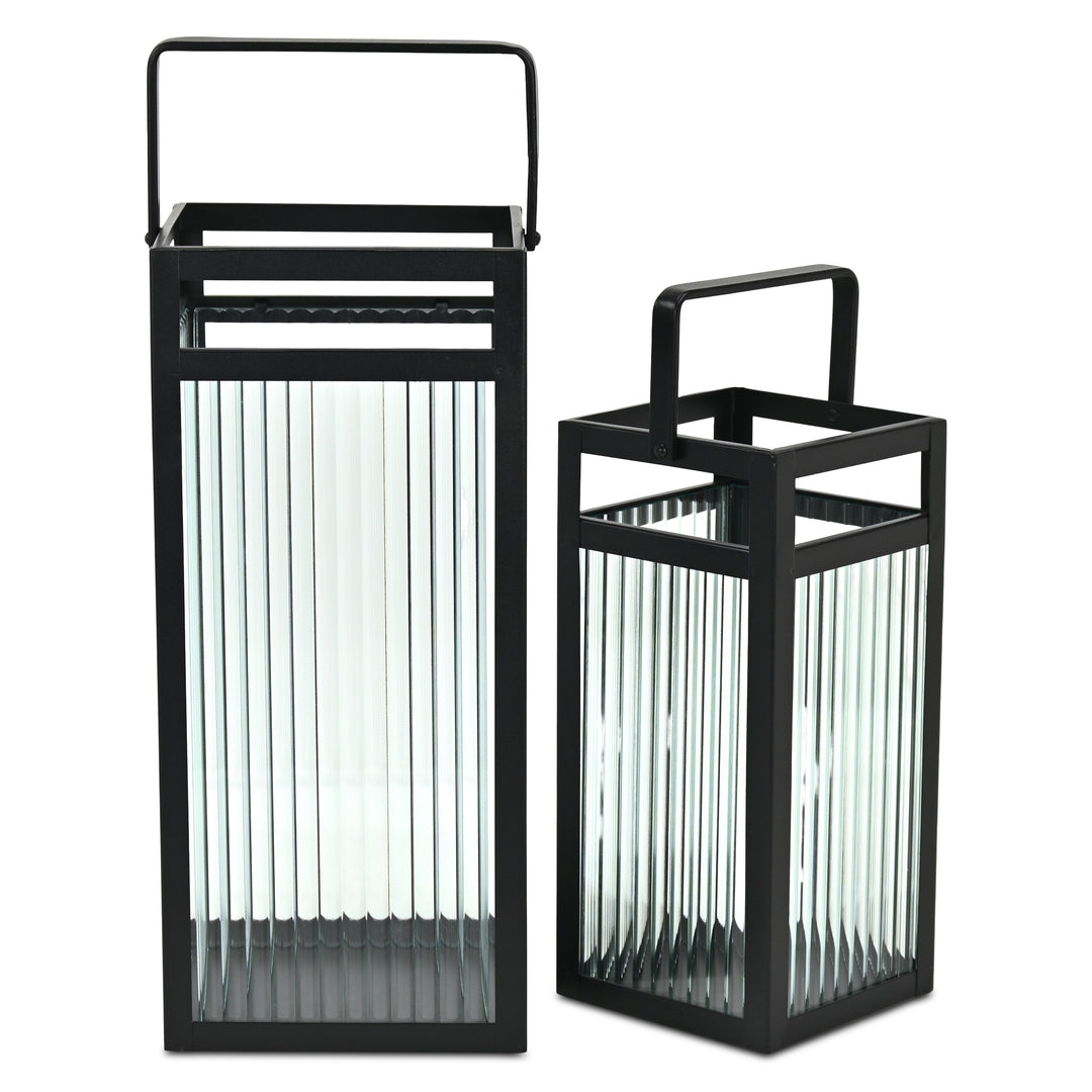 6206-2 - Drusilla Fluted Glass Lanterns