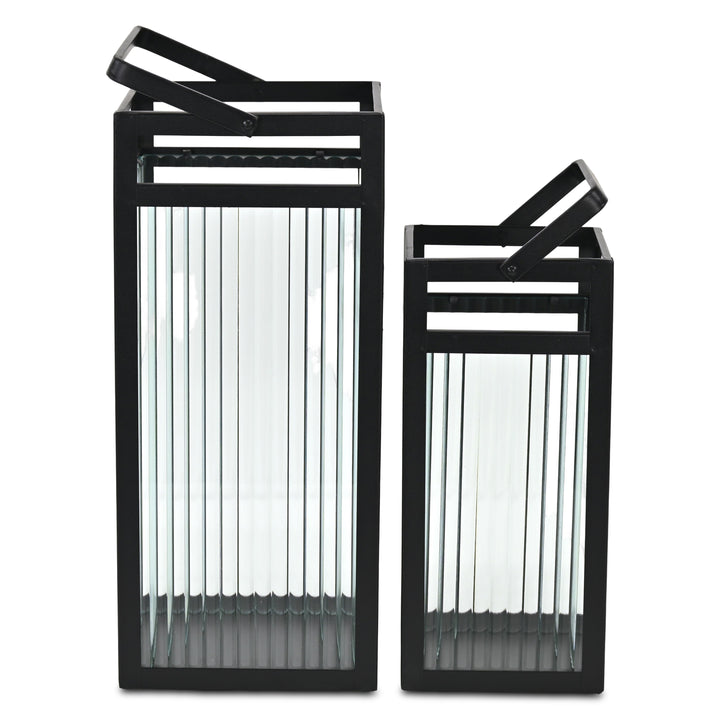 6206-2 - Drusilla Fluted Glass Lanterns