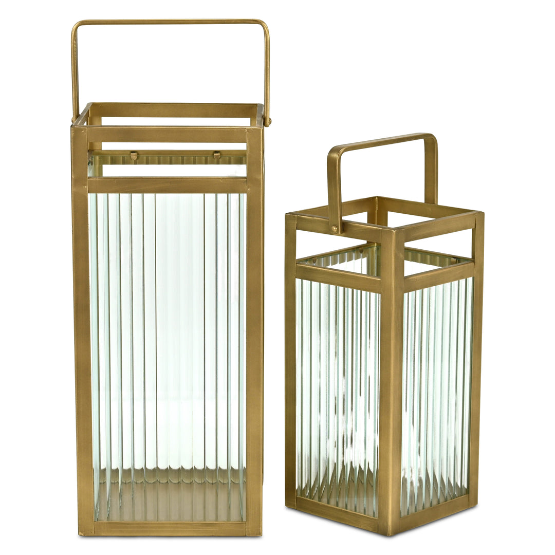 6206-2 - Drusilla Fluted Glass Lanterns