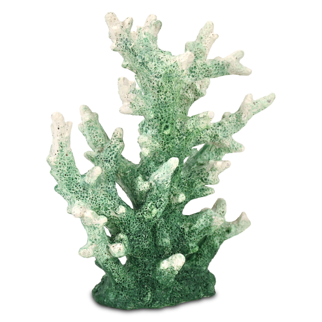 6207GRN - Callidora Resin Coral Decor