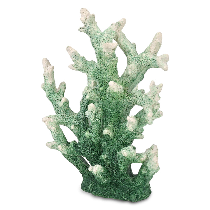 6207GRN - Callidora Resin Coral Decor