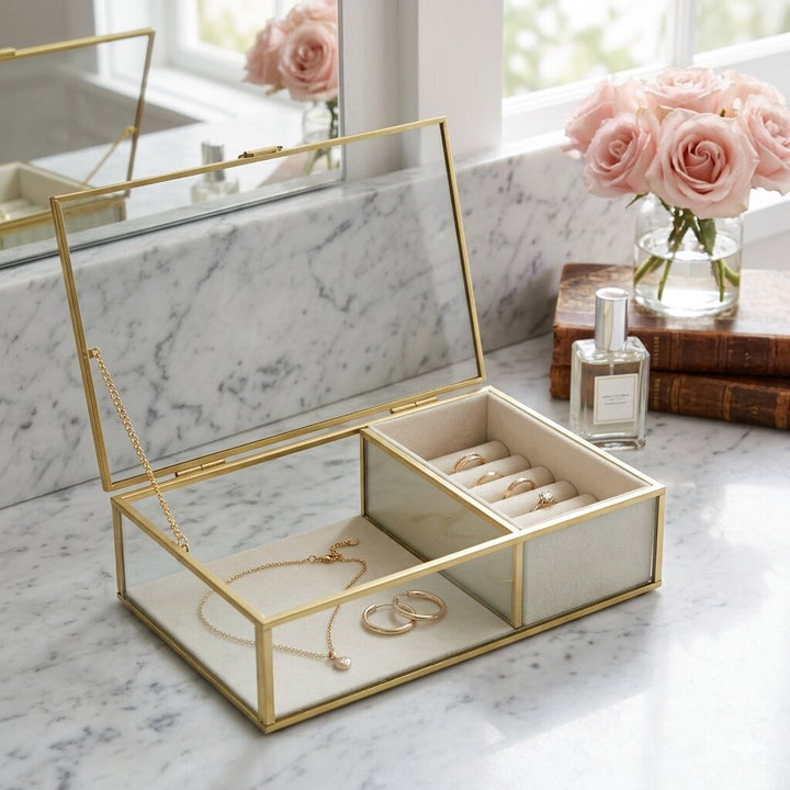 6214 - Verena Two Slot Jewelry Box