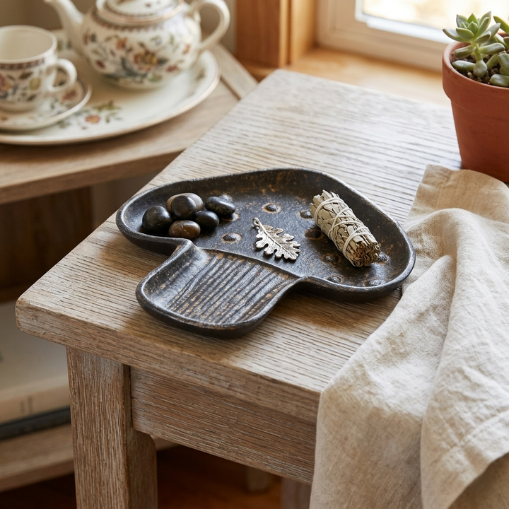 6219 - Cressida Cast Iron Mushroom Dish