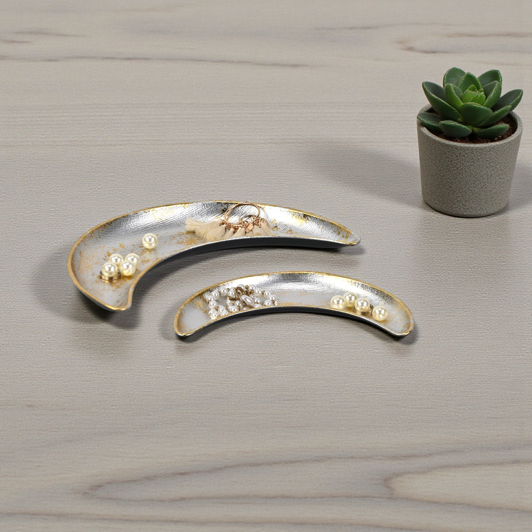 6242SV - Ecara Silver Metal Catchall Dish