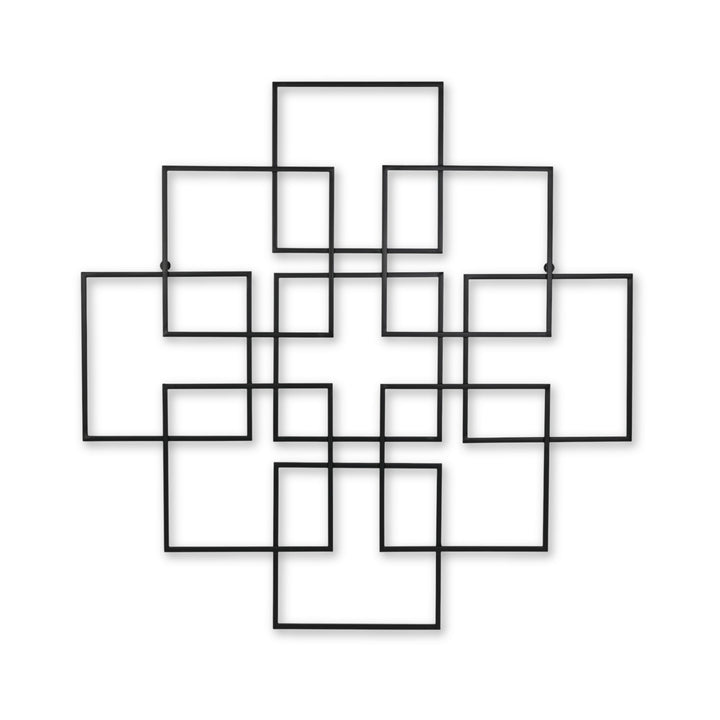 6246BK - Richese Repeating Square Decor - Black
