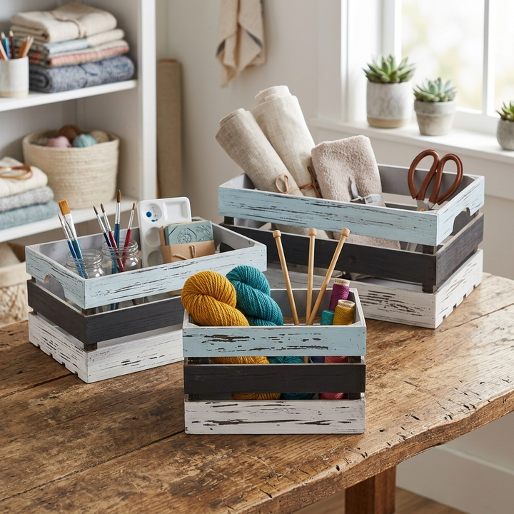 FP-3245-3 - Feliciana Slatted Crates