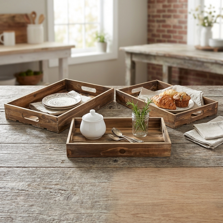 FP-3507-3 - Nora Brown Trays