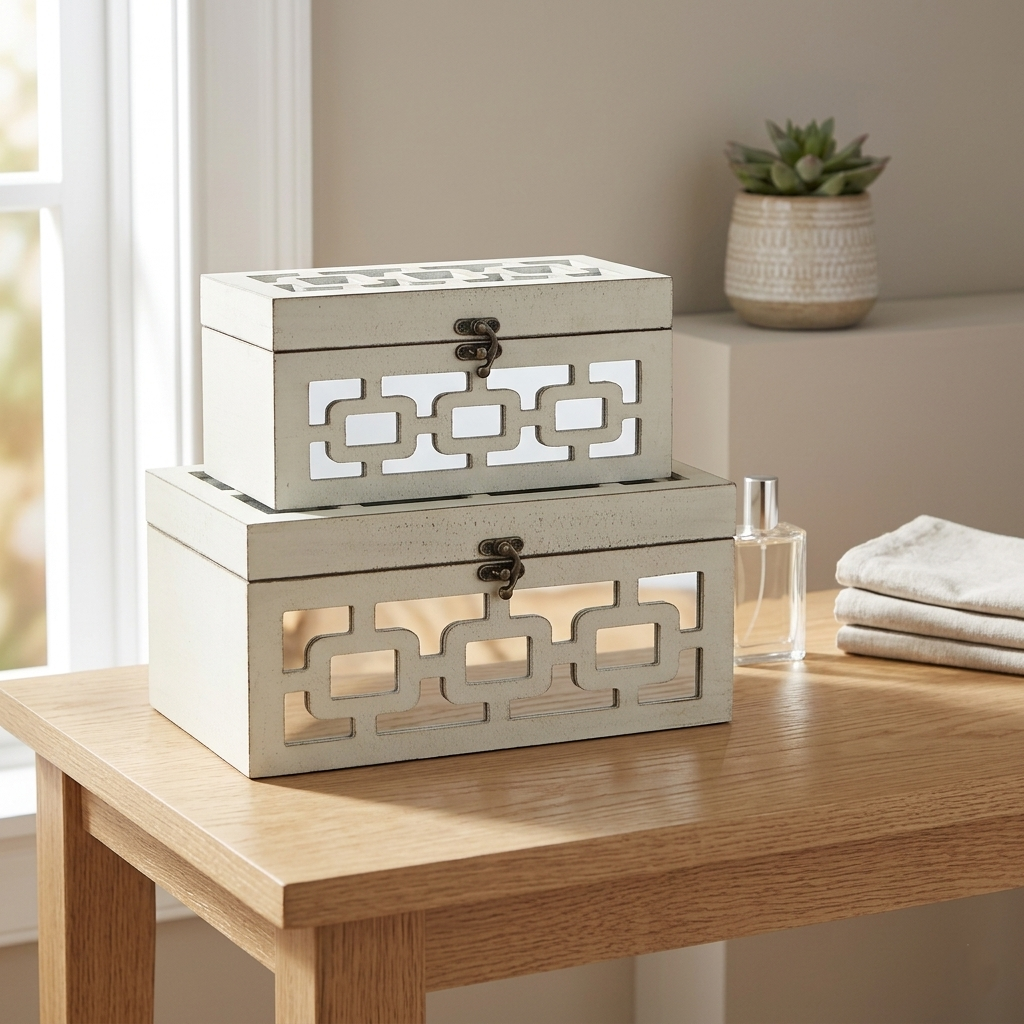 FP-3838-2 - Tessera Mirrored Boxes