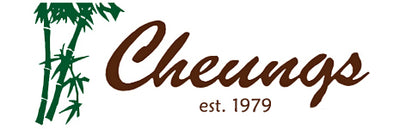 Cheungs logo featuring a Bamboo Tree and the text "Cheungs est. 1979".