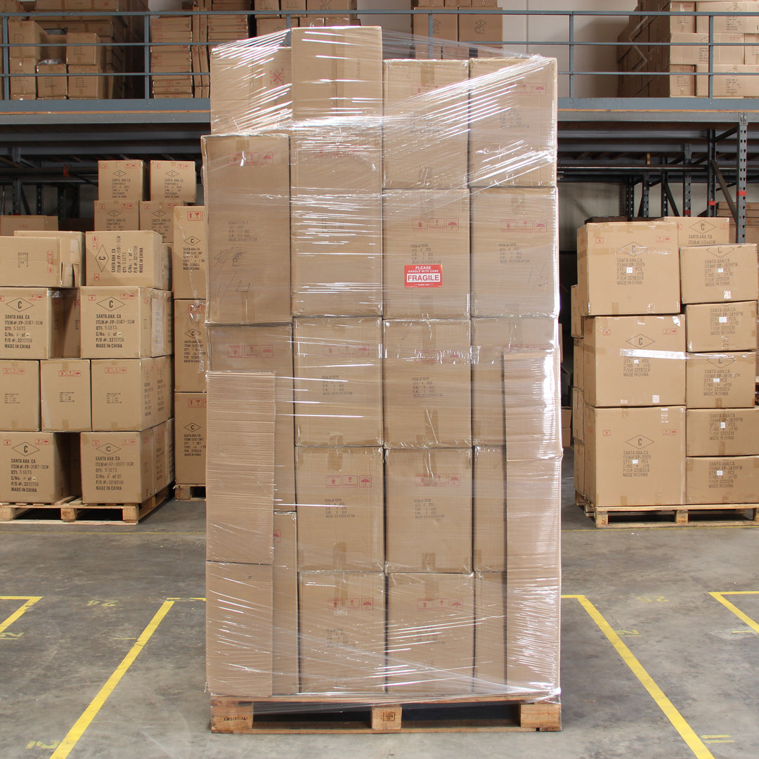 Picture of a single, packed pallet to showcase our ability to fulfill larger orders.