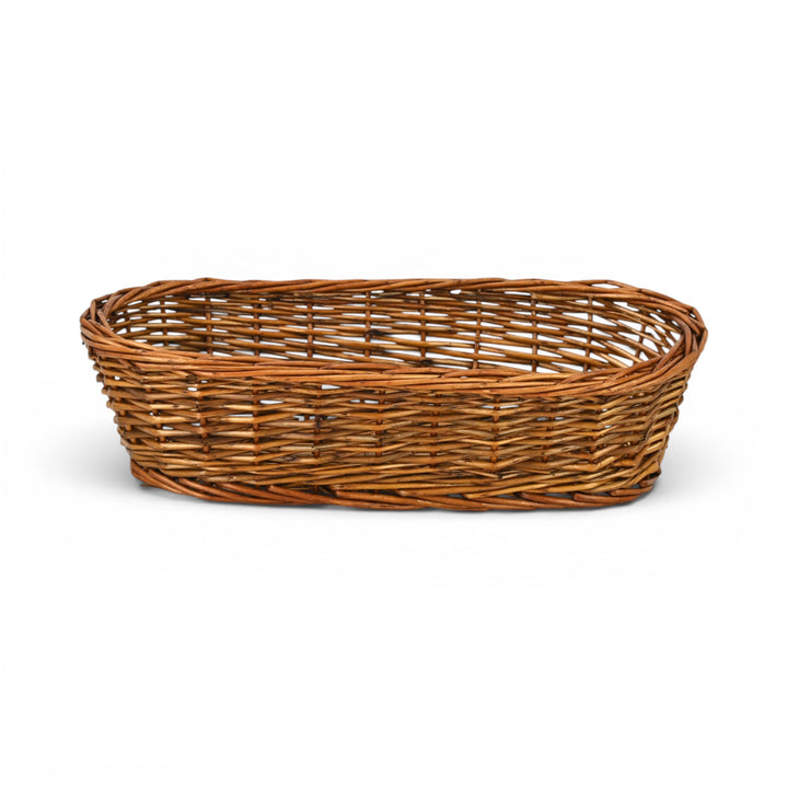 UW-38374-15SL - Panarium Medium Brown Willow Bread Basket