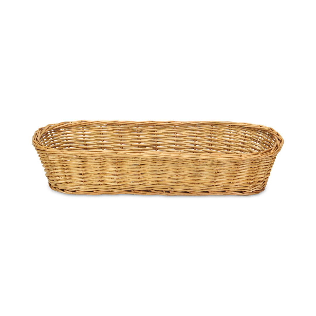 UW-38374-15SL - Panarium Medium Brown Willow Bread Basket