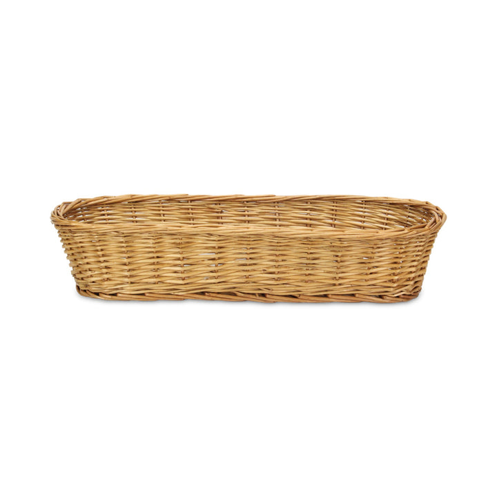 UW-38374-19SL - Panarium Medium Brown Willow Bread Basket