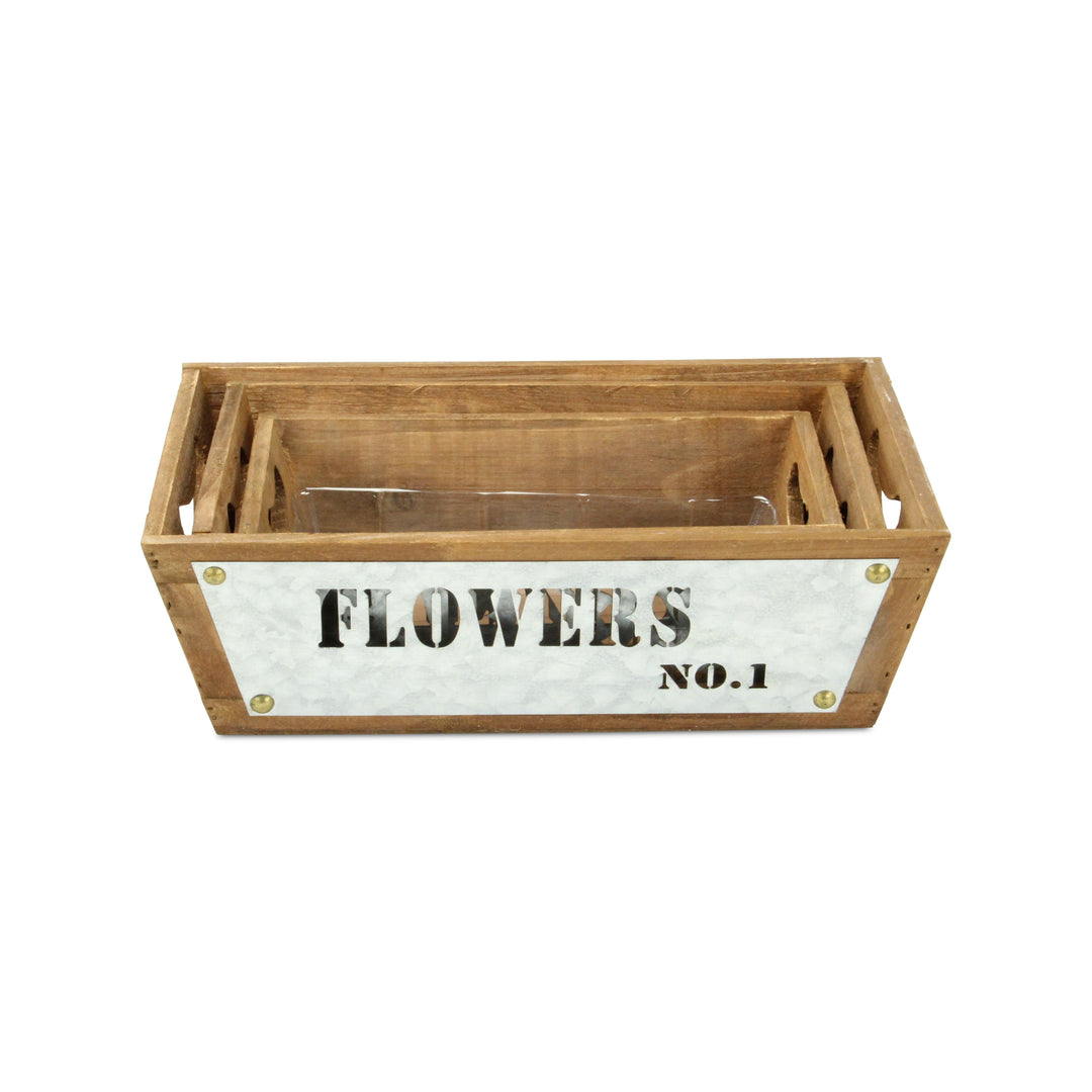 4812-3 - Persim Tapered Wood Crates