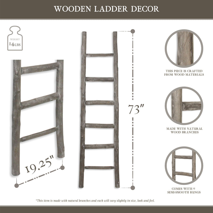 5045 - Emberly Wooden Ladder Decor