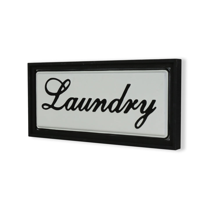 5489BK - Colista Laundry Wall Sign