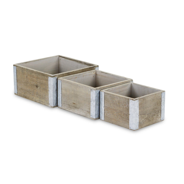 5634-3 - Samil Square Wooden Crates