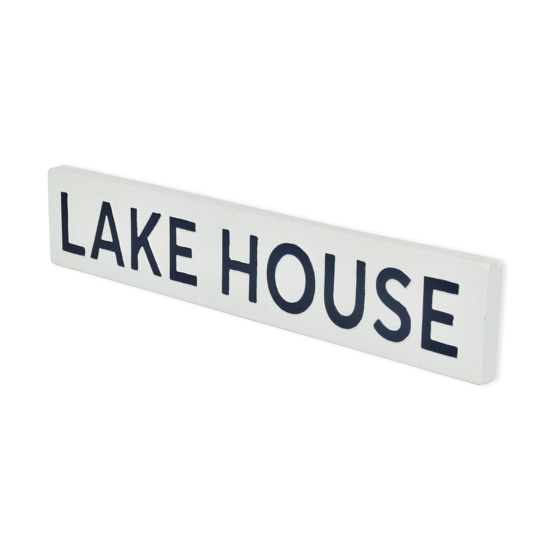 5792WT - Roven White Lake House Sign