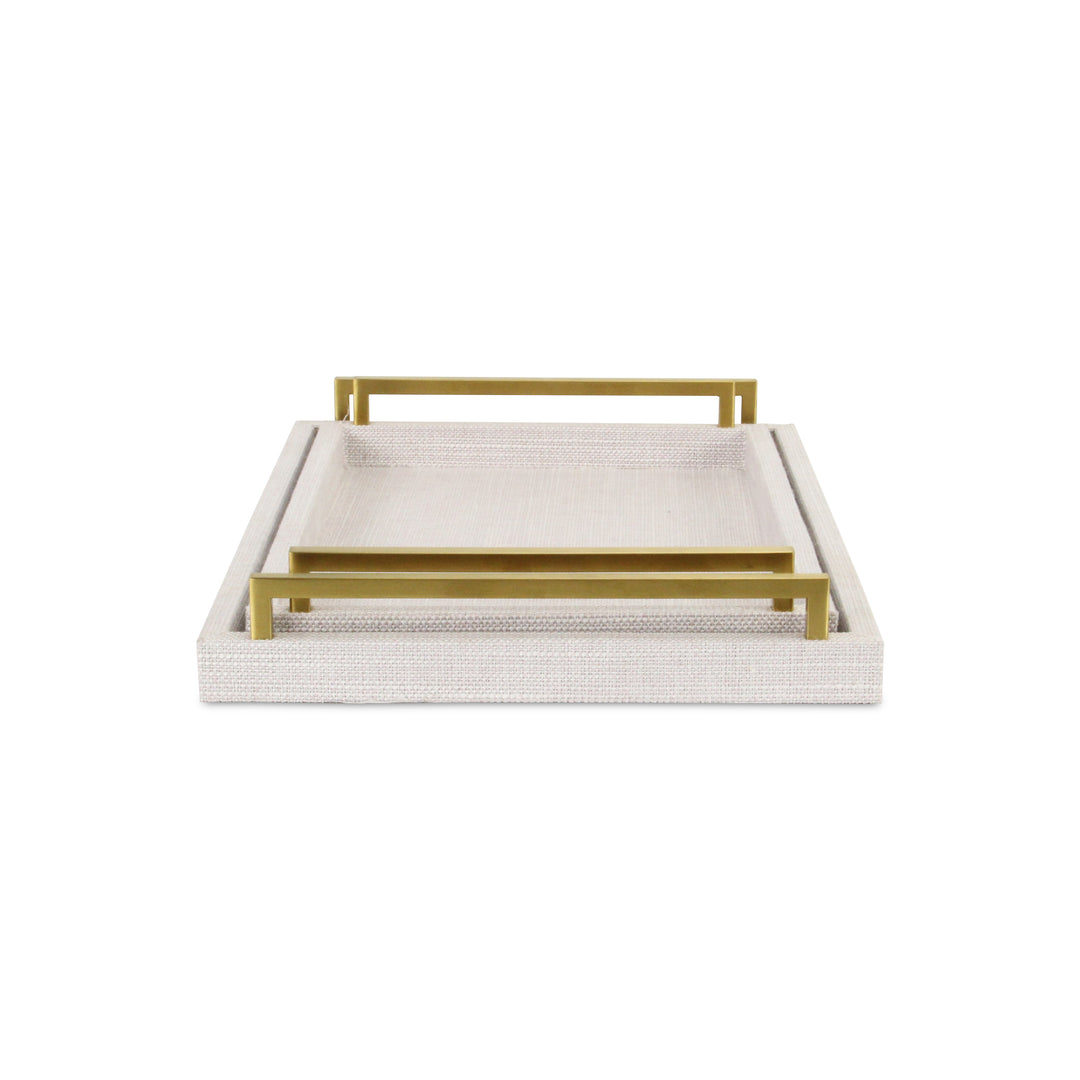 5826-2WTL - Lusan Dark White Linen Tray
