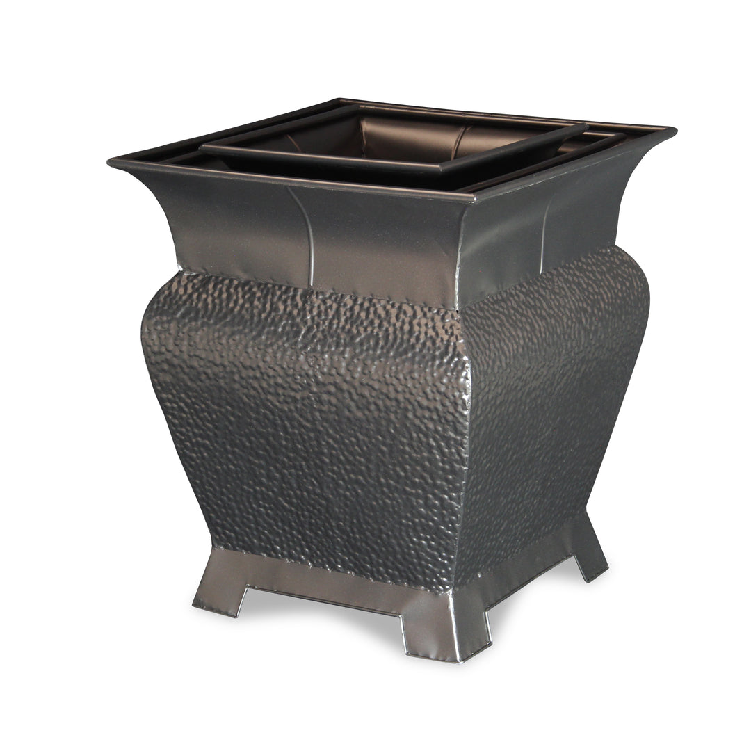 FM-1271-3BK - Angelo Black Metal Planters