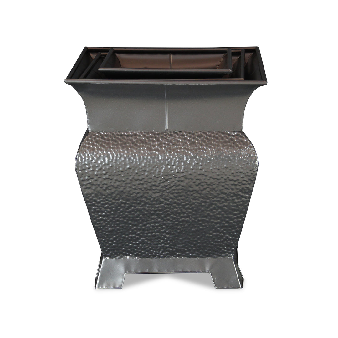 FM-1271-3BK - Angelo Black Metal Planters