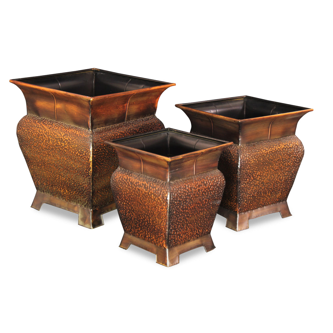 FM-1271-3 - Angelo Bronze Metal Planters